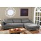 Baxton Studio Agnew Contemporary Light Beige Microfiber Right Facing Sectional Sofa 114-6161-6162 - alternate 3